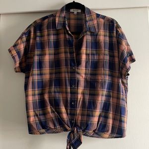 Madewell Plaid blouse